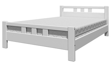 Спальная кровать Вероника-2 (Белый Античный) 140х200 в Биробиджане