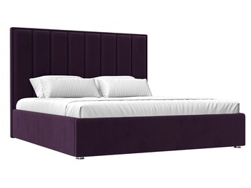 Кровать с подъемным механизмом Афродита 160, Фиолетовый (Велюр) в Биробиджане