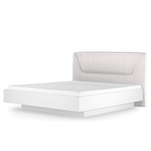 Кровать с подъемным механизмом Марсель-11 (Белый, ткань Catania white) 1400 в Биробиджане