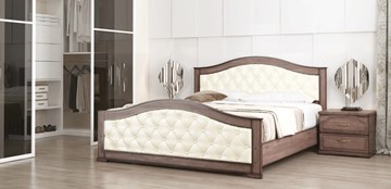 Кровать СВ-Стиль Стиль 1, 160х190, кожзам, с основанием в Биробиджане