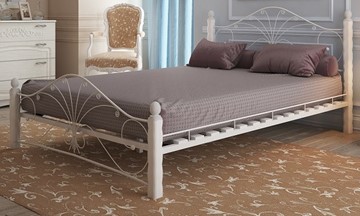 Кровать двуспальная Фортуна 1, 1600, белый/белый в Биробиджане