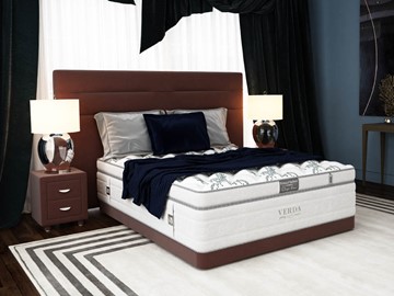 Спальная кровать Modern/Basement 180х200, Флок (Велсофт Спелая слива) в Биробиджане