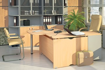 Офисный комплект мебели Милан для руководителя отдела в Биробиджане