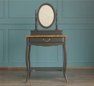 Косметический столик Leontina с зеркалом (ST9321BLK) Черный в Биробиджане