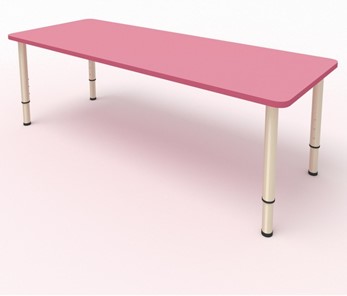 Стол для детей 2-местный  (по одну сторону столешн.) СДО-2 (0-3) розовый в Биробиджане