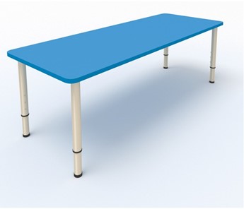 Стол для детей 2-местный  (по одну сторону столешн.) СДО-2 (0-3) синий в Биробиджане