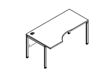 Эргономичный стол XMCET 149L, левый, 1400х900х750 в Биробиджане