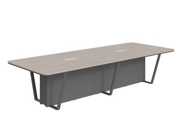 Стол для заседаний LINE Дуб-серый-антрацит СФ-571734.1 (3460х1340х754) в Биробиджане