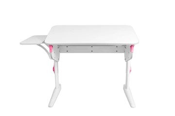 Растущий стол 5/100 (СУТ.46) + Polka_b 5/550 Рамух белый/белый/розовый в Биробиджане