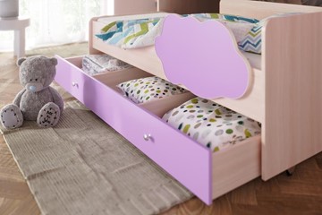 Детская 2-этажная кровать Соник 1.6 с ящиком, Ясень Шимо в Биробиджане - предосмотр 1