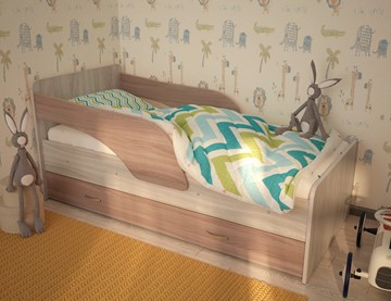 Детская кровать Максимка, корпус Шимо светлый, фасад Шимо темный в Биробиджане - предосмотр