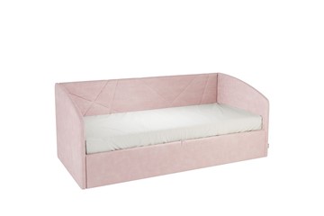 Кровать в детскую 0.9 Бест (Софа), нежно-розовый (велюр) в Биробиджане