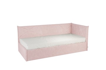 Кроватка 0.9 Бест (Тахта), нежно-розовый (велюр) в Биробиджане