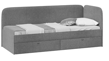 Подростковая кровать Молли тип 1 (80), Микровелюр Scandi Graphite 22 в Биробиджане