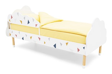 Кровать в детскую Stumpa Облако "Треугольники желтый, синий, розовый" в Биробиджане