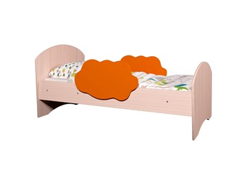 Детская кровать Тучка, корпус Дуб млечный, фасад Оранжевый в Биробиджане