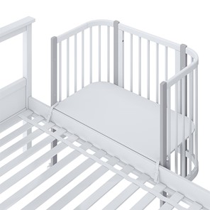 Приставная кровать POLINI Kids Simple 120 Белый / Серый в Биробиджане - предосмотр 4
