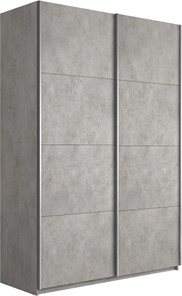 Шкаф 2-х створчатый Прайм (ДСП/ДСП) 1400x570x2300, бетон в Биробиджане
