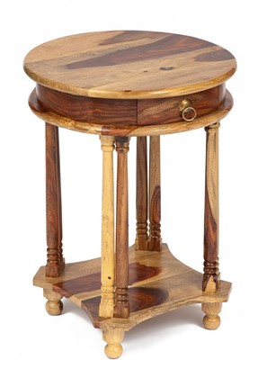 Стол кофейный Бомбей - 1149  палисандр, 45*45*60, натуральный (natural) арт.10049 в Биробиджане - изображение