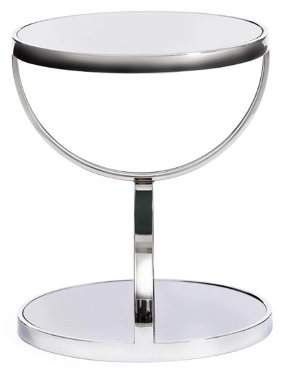 Кофейный столик GROTTO (mod. 9157) металл/дымчатое стекло, 42х42х50, хром в Биробиджане - изображение 1