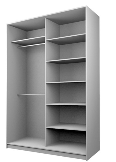 Шкаф 2-х створчатый MAX МШ-23-6-16-11, Профиль Черный/Цвет Венге в Биробиджане - изображение 1