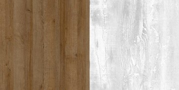 Шкаф угловой Пайн, с зеркалом, ПП7, Дуб Крафт/Бетон Пайн в Биробиджане - предосмотр 2