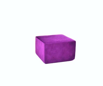 Пуф бескаркасный Тетрис 50х50, фиолетовый в Биробиджане