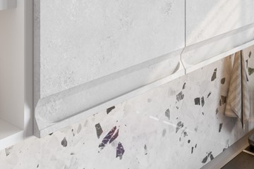 Модульный угловой гарнитур Вельвет, бетон графит/бетон снежный в Биробиджане - предосмотр 5