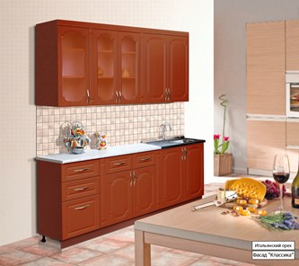 Модульный кухонный гарнитур Классика 2000, цвет Итальянский орех в Биробиджане