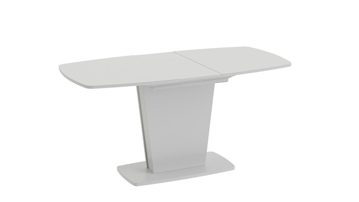 Кухонный стол раздвижной Честер тип 2, цвет Белый/Стекло белый глянец в Биробиджане - изображение 1