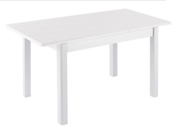 Кухонный стол раскладной Айсберг-01 МДФ, белый МДФ/40 массив прямые белые в Биробиджане