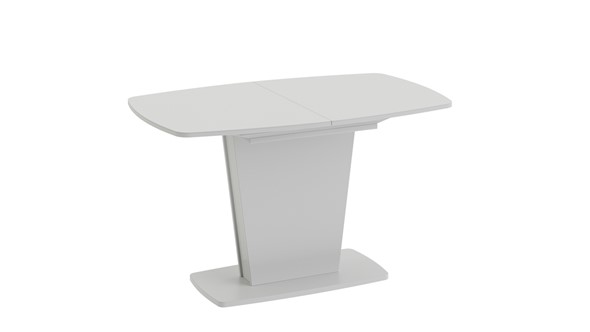 Кухонный стол раздвижной Честер тип 2, цвет Белый/Стекло белый глянец в Биробиджане - изображение