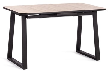Кухонный стол раздвижной MALTIDO ЛДСП/HPL/металл, 130/160x75x75 Дуб Вотан/чёрный арт.19745 в Биробиджане