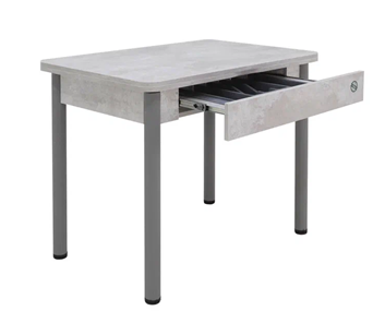 Кухонный раскладной стол Прайм-3Р, Цемент светлый в Биробиджане - предосмотр 2