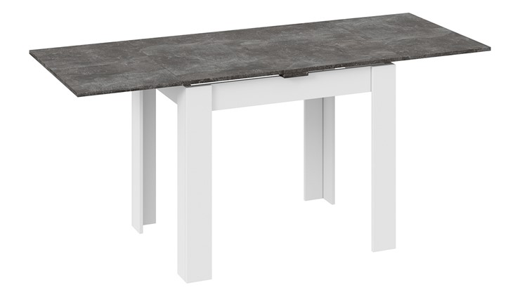 Кухонный раздвижной стол Промо тип 3 (Белый/Ателье темный) в Биробиджане - изображение 1