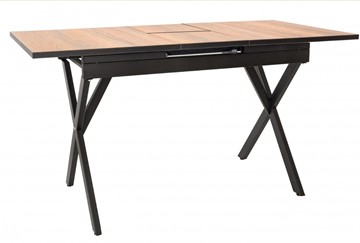 Обеденный раздвижной стол Стайл № 11 (1100/1500*700 мм.) столешница пластик, форма Флан, с механизмом бабочка в Биробиджане - предосмотр