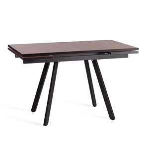 Кухонный раскладной стол VIGO ЛДСП/HPL/металл,120x80x30х30х75 см, Дуб Вотан/чёрный арт.20622 в Биробиджане