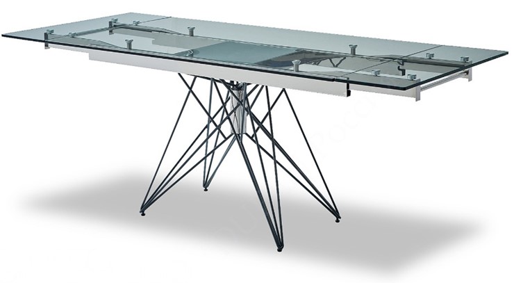 Кухонный стол раздвижной T-041 (140) прозрачный в Биробиджане - изображение 3