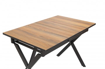 Обеденный раздвижной стол Стайл № 11 (1100/1500*700 мм.) столешница пластик, форма Флан, с механизмом бабочка в Биробиджане - предосмотр 1