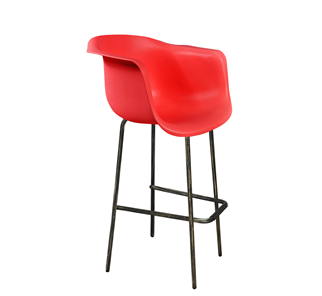 Барный стул SHT-ST31/S29 (красный/черный муар/золотая патина) в Биробиджане