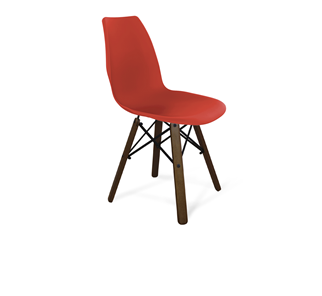 Обеденный стул SHT-ST29/S70 (красный ral 3020/темный орех/черный) в Биробиджане