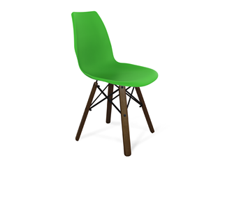 Кухонный стул SHT-ST29/S70 (зеленый ral 6018/темный орех/черный) в Биробиджане