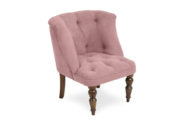 Кресло Бриджит розовый ножки коричневые в Биробиджане