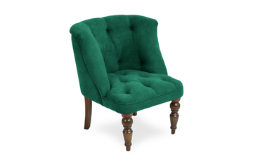 Мягкое кресло Бриджит зеленый ножки коричневые в Биробиджане