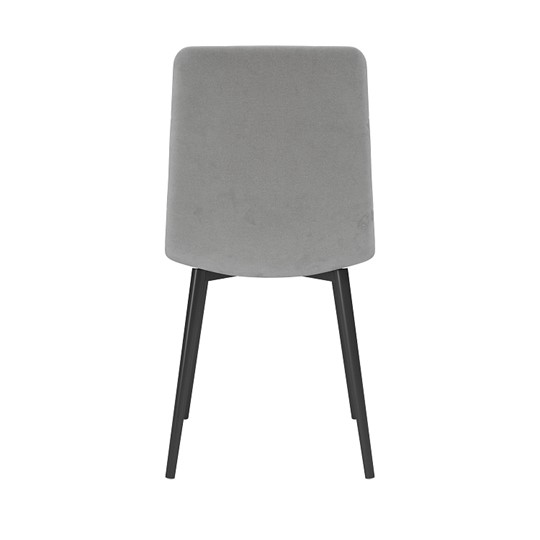 Обеденный стул Белла, велюр тенерифе грей/Цвет металл черный в Биробиджане - изображение 3