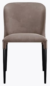 Обеденный стул dikline 275 С103 капучино ножки черные в Биробиджане