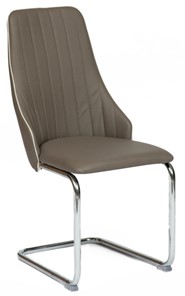 Обеденный стул FRATELLI (mod.8415) 44х62х97 пепельно-коричневый (окантовка слон.кость) в Биробиджане