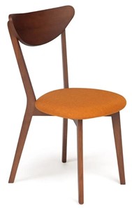 Кухонный стул MAXI (Макси), бук/ткань 86x48,5x54,5 Оранжевый/коричневый (2 шт) арт.10467 в Биробиджане