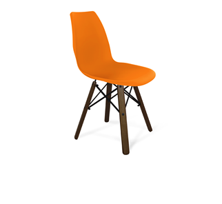 Кухонный стул SHT-ST29/S70 (оранжевый ral2003/темный орех/черный) в Биробиджане
