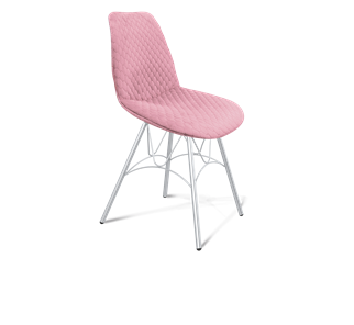 Обеденный стул SHT-ST29-С22 / SHT-S100 (розовый зефир/хром лак) в Биробиджане